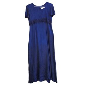 Vintage Made in USA Benson and Smith dress Med lace up back